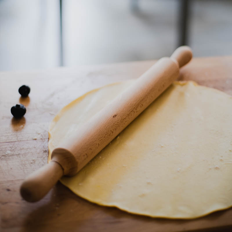 Rouleau à pâtisserie, bois de hêtre, pizza, 44,5 cm